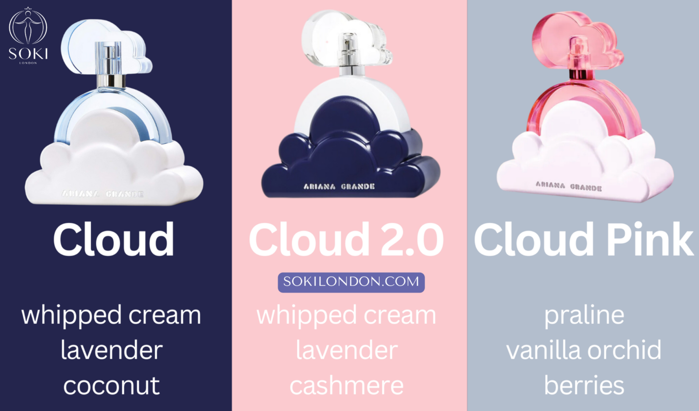 Ariana Grande Cloud gegen Cloud 2.0 gegen Cloud Pink-2