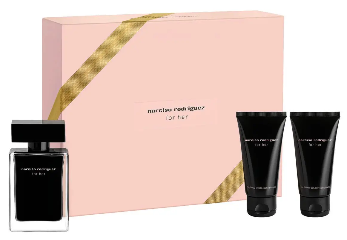 Narciso Rodriguez For Her Eau de Toilette with Body Lotion & Shower Gel Gift Set