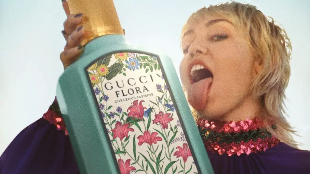 Miley Cyrus cho Gucci Flora Gorgeous Jasmine