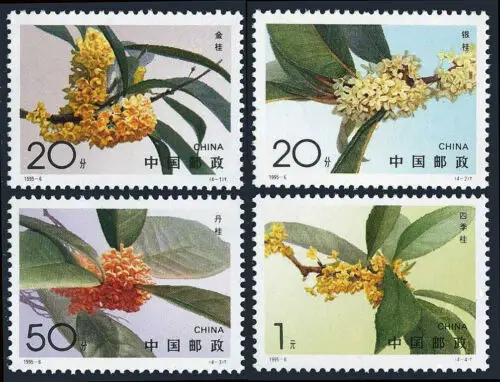 Osmanthus on Chinese stamps