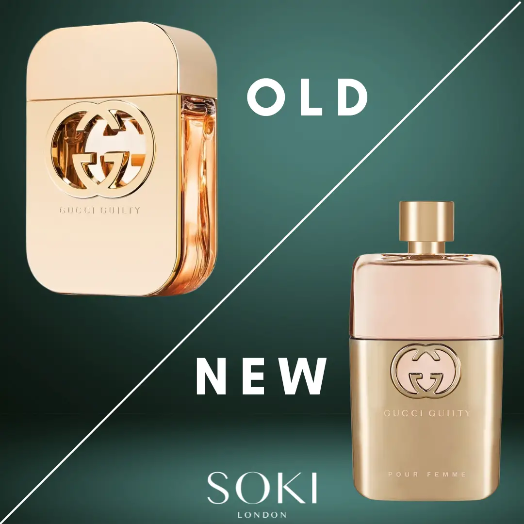 Gucci Guilty Old vs New Perfume Bottle