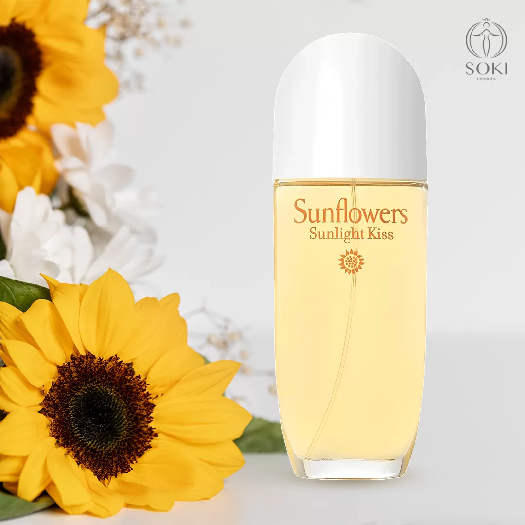 Elizabeth Arden Sunflower Sunlight Kiss คำแนะนำเกี่ยวกับน้ำหอมพลังงานแสงอาทิตย์และน้ำหอมพลังงานแสงอาทิตย์ที่ดีที่สุด